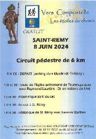 Circuit pédestre guidé vers Compostelle : Toulongergues et Saint Remy