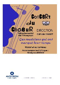 Concert avec le choeur départemental de l'Aveyron à Vimenet