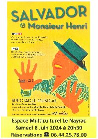 Spectacle musical - Salvador et Monsieur Henri