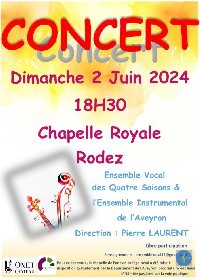 Concert : Choeur et orchestre à la Chapelle Royale