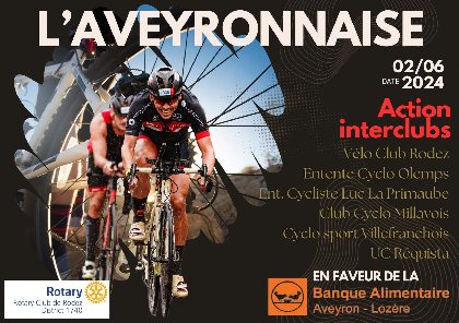 Randonnée vélo caritative : l'Aveyronnaise