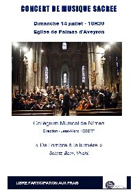 Concert de musique sacrée à l'Eglise de Palmas