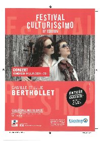 Festival Culturissimo : Concert de Camille et Julie Berthollet