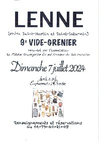 9ème Vide-Grenier au village de Lenne