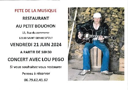 Fête de la musique au Petit Bouchon à Saint Geniez d'Olt