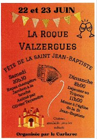 Fête de la Saint Jean-Baptiste à La Roque Valzergues