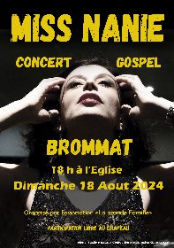 Concert de Miss Nanie à l'église de Brommat