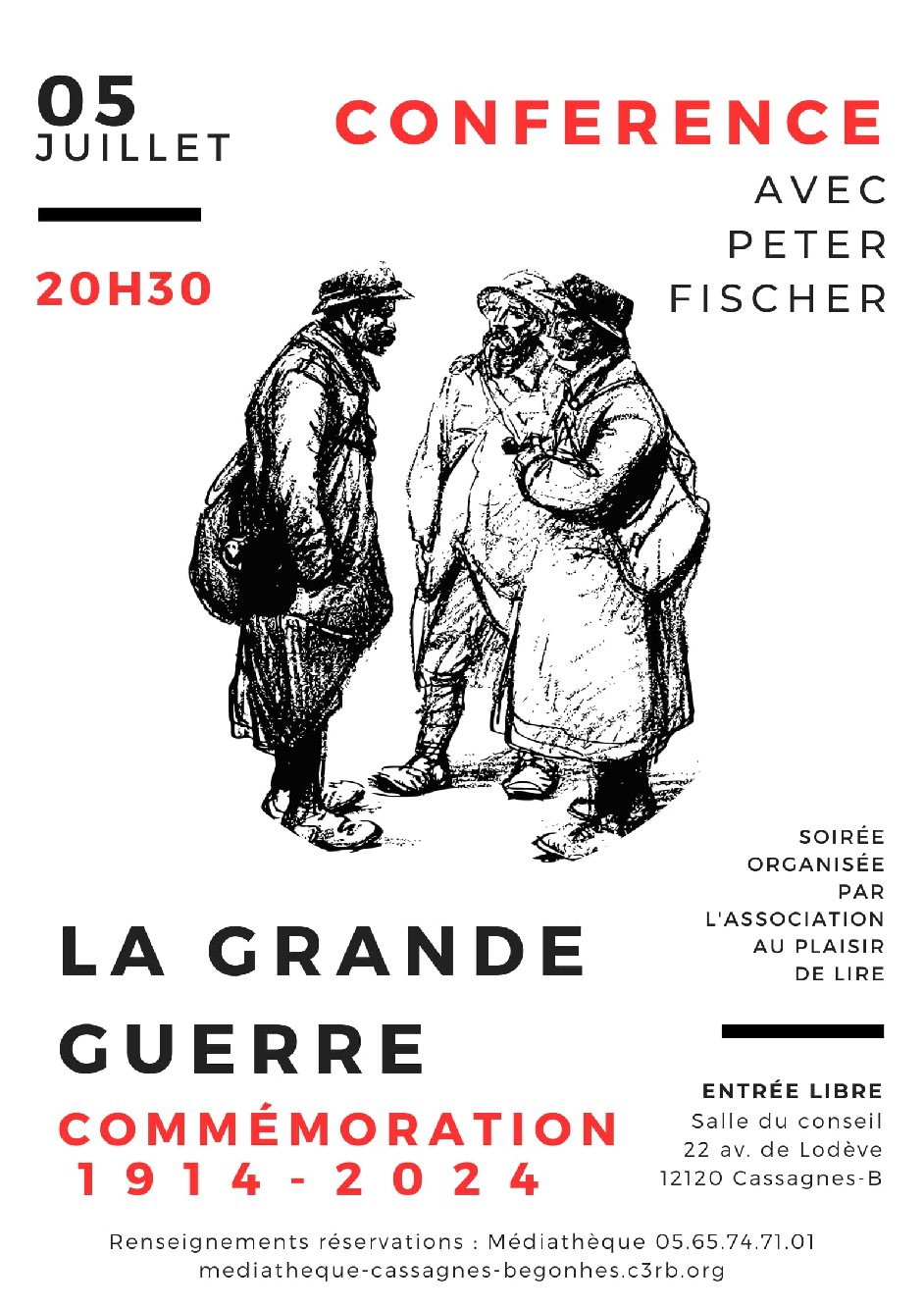 Conférence la grande guerre, Cassagnes-Bégonhès | Fêtes et ...