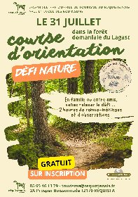 Course d'orientation dans la fôret Domaniale du Lagast sur le thème de la nature, OFFICE DE TOURISME DU REQUISTANAIS