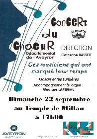 Concert du coeur départemental de l'Aveyron