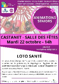 Animation pour les seniors : loto santé